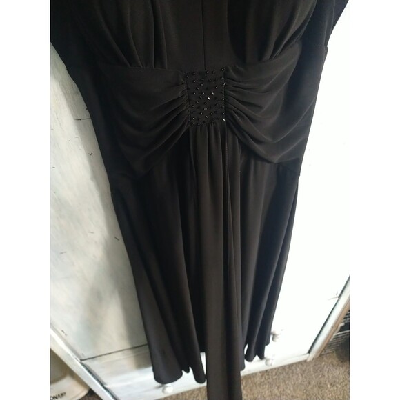 Jessica Howard Sleeveless V-neck Dress Black Size 6 Classic Vintage Y2K - Picture 7 of 11